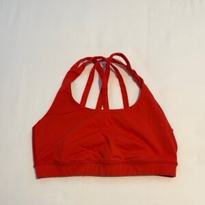Lululemon Women's Red Strappy Sports Bra